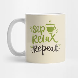 Sip, Relax, Repeat Matcha Tea Gift Mug